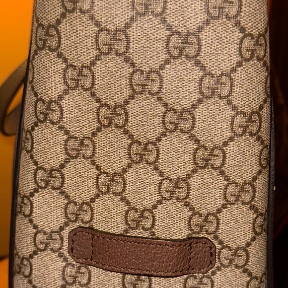 Gucci Buckle Travel Tote GG Coated Canvas with Leather Medium - Picture 4 of 8